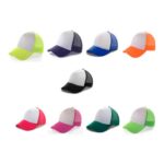 Gorra Poliéster Malla de Nylon 5 Gajos Con Frente Acojinado