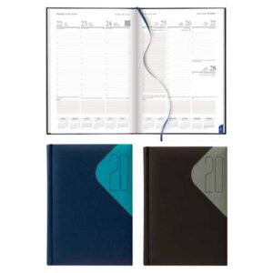 Agenda Papel Extrablanco 17 x 24 Gris o Azul