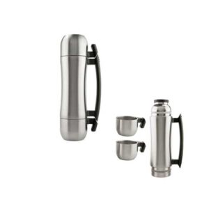 Termo de 650 ml con Dos Tazas Metálicas