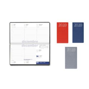 Agenda 2020 Frente Uniforme Papel Extrablanco de 8x15 cms. Microperforado