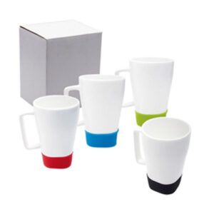Taza de Cerámica con Base de Silicón