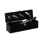 Set de Vino de 4 Piezas Madera y Metal